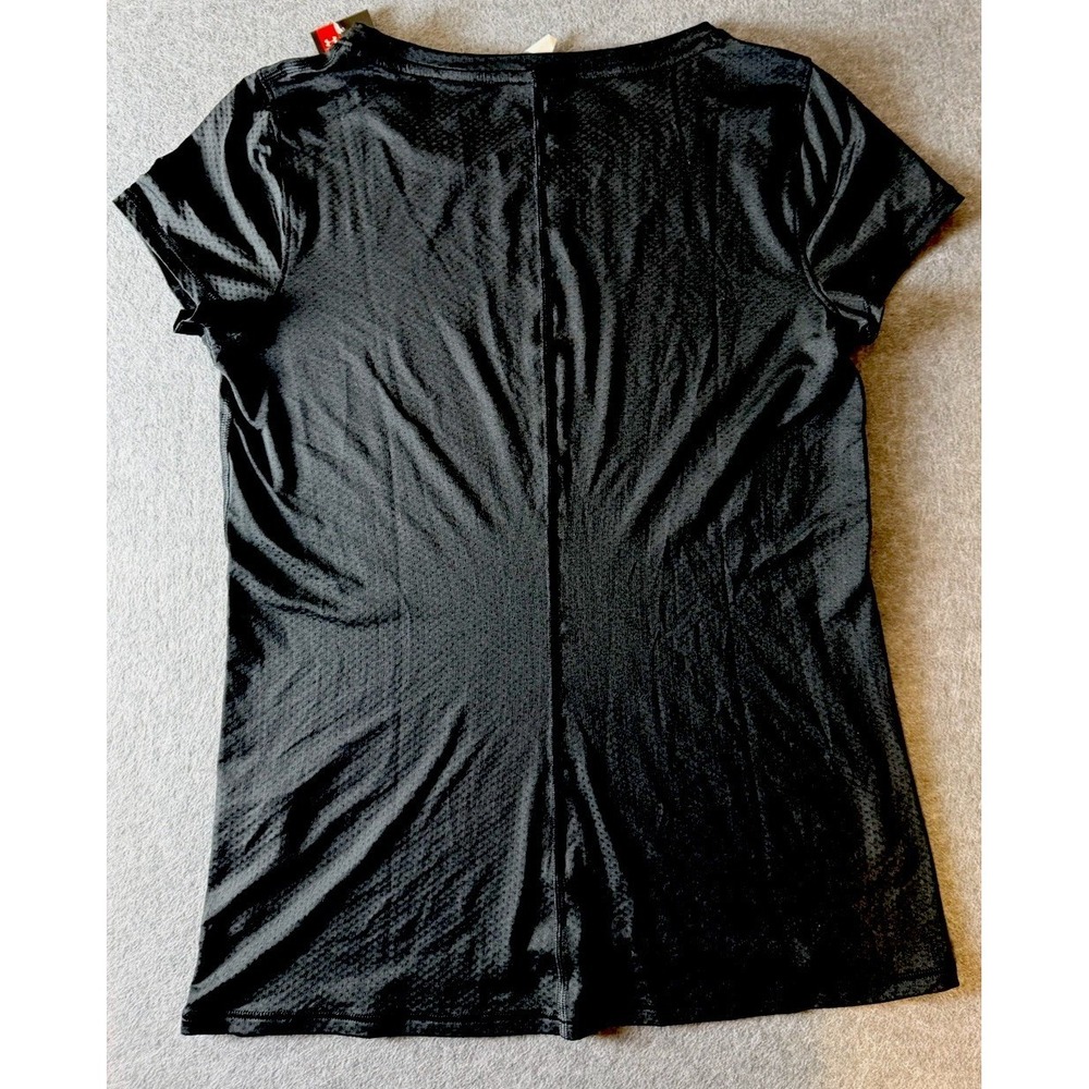 Athleisure Streetwear Under ARMOUR Blk‎ Heatgear S/S Fitted Tee Shirt SM Womens - Picture 6 of 6